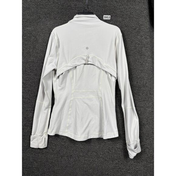 Lululemon Define Jacket Nulu Womens 8 White Opal Full Zip Athleisure *READ - Picture 2 of 9
